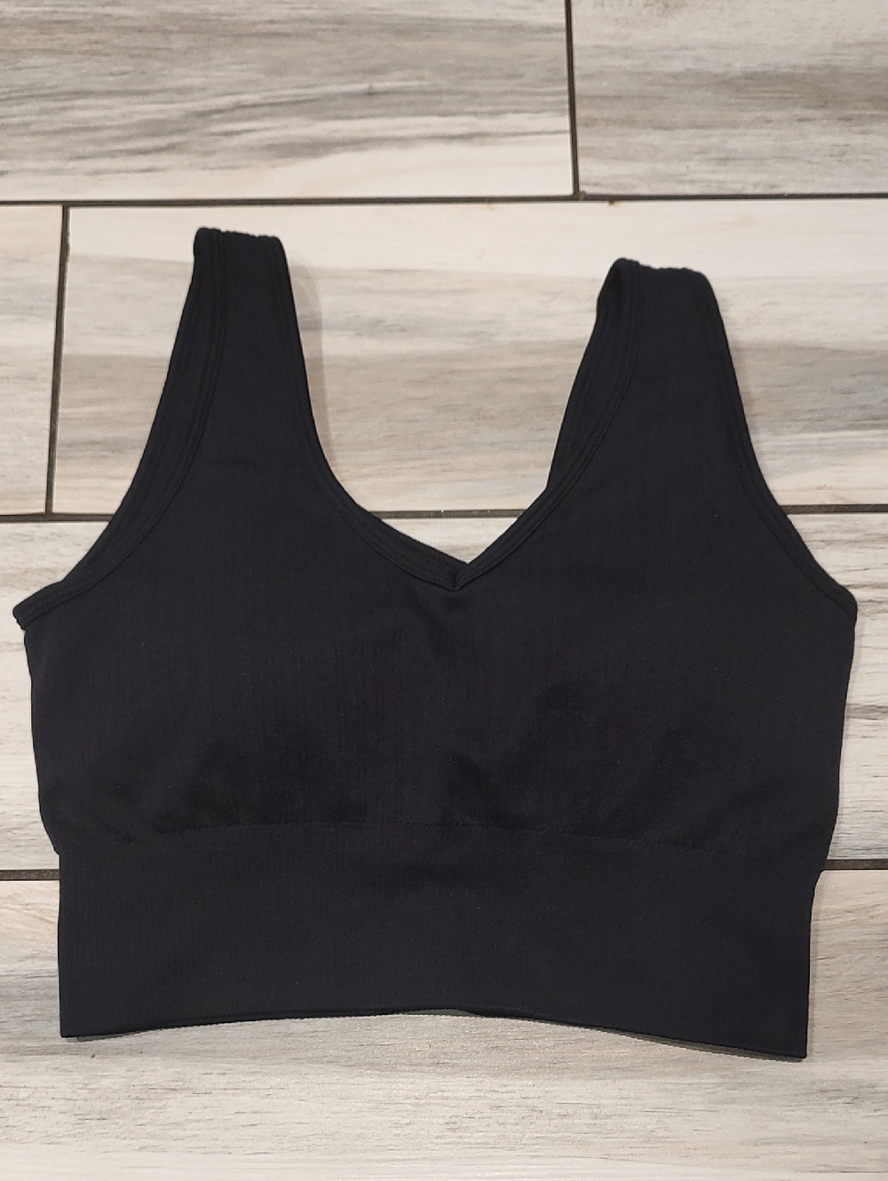 Velocity ribed seamless incline bra